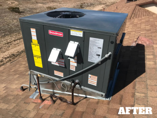 Rooftop system replacement, after replacement